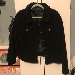 WildFabel Teddy Bear Black Coat